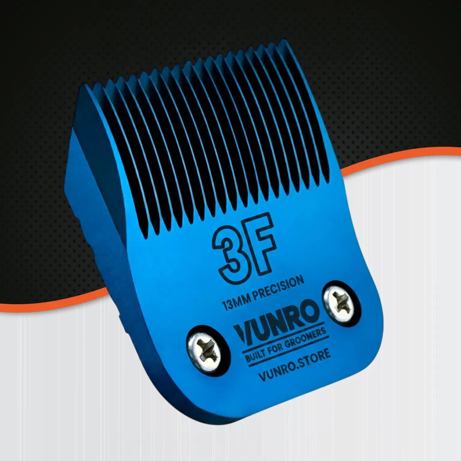 3F Blue Steel Dog Clipper Blade (13 mm) by VUNRO