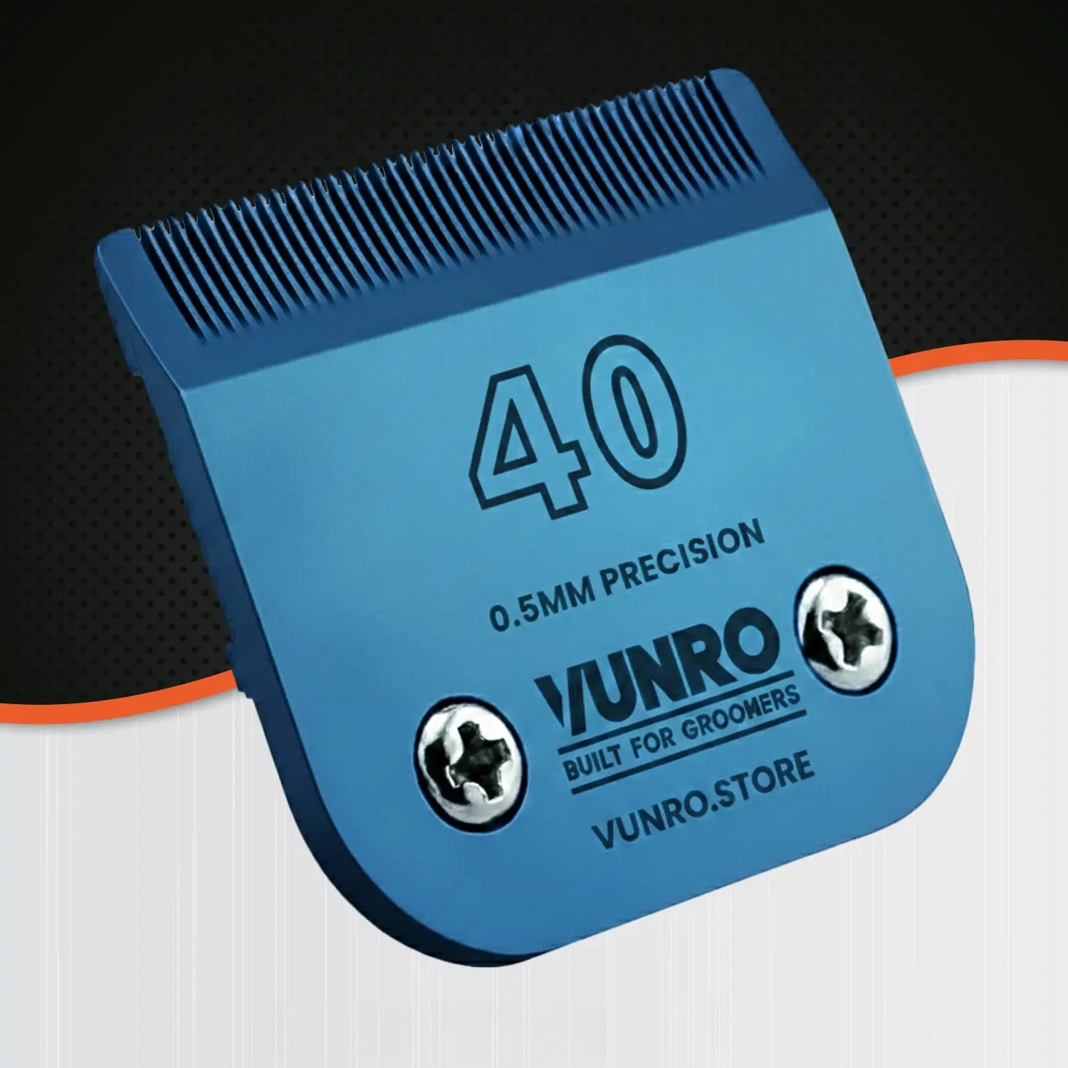 40# Blue Steel Dog Clipper Blade (0.25 mm) by VUNRO