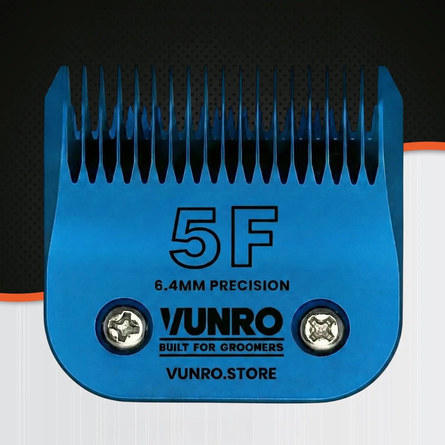 5F Blue Steel Dog Clipper Blade (6.4 mm) by VUNRO