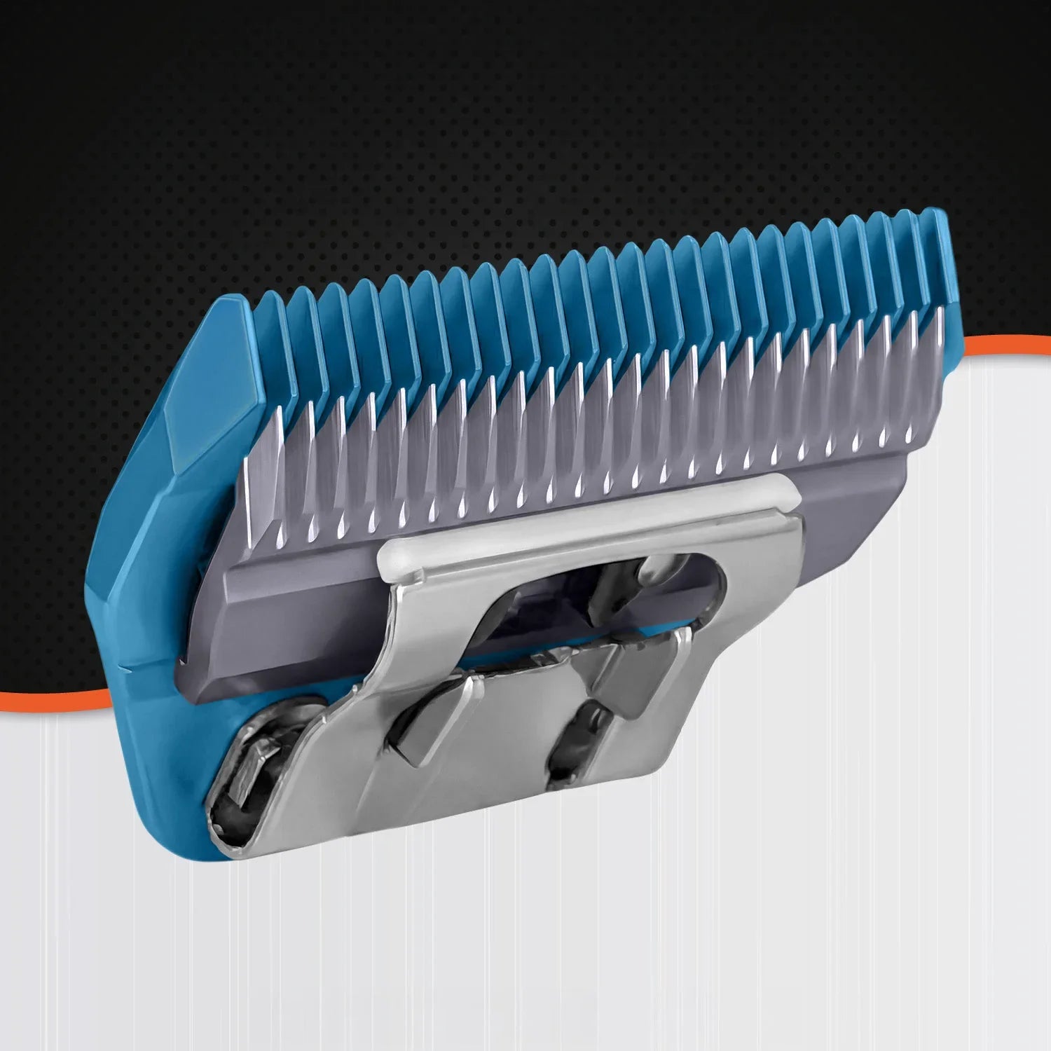 VUNRO 5FW Wide Blue Steel dog clipper blade rear right view